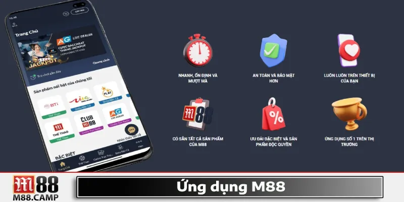 Ứng dụng M88 tương thích mọi nền tảng