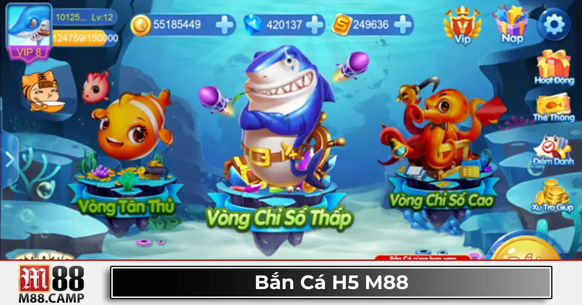 Bắn cá H5 M88 là gì? Giới thiệu game không cần cài đặt